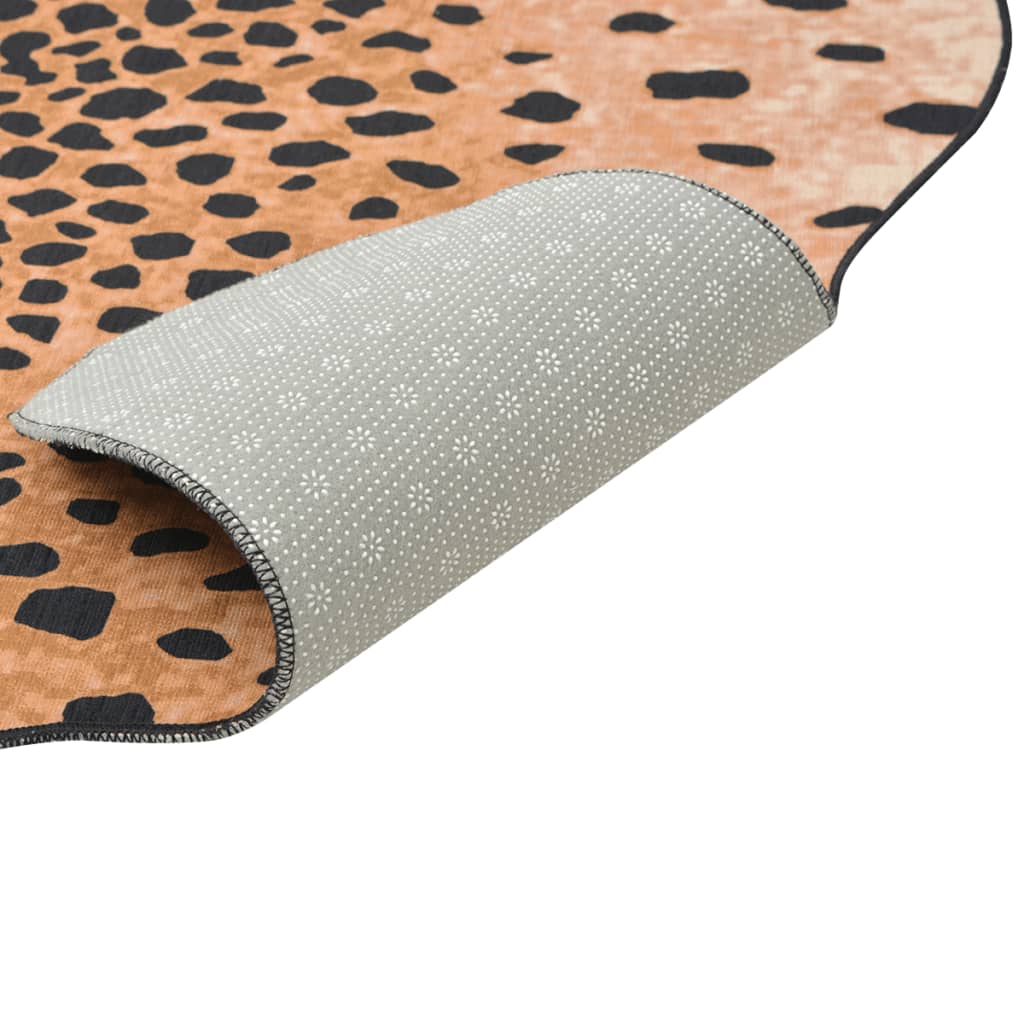 vidaXL Alfombra con forma 70x110 cm estampado de guepardo