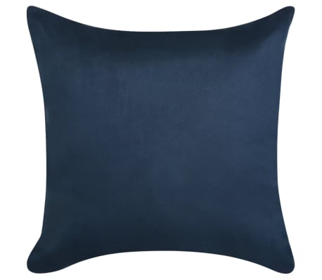 vidaXL Cushion Covers 4 pcs 80x80 cm Polyester Faux Suede Navy