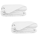 vidaXL Edredão/colcha de verão 2 pcs 140x200 cm branco