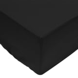vidaXL Lenzuolo con Angoli 2 pezzi 90x200 cm Cotone Nero