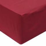 vidaXL Bavlnené prestieradlá, 2 ks, 90x200 cm, vínové