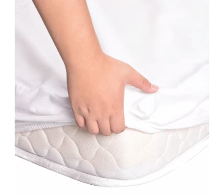 vidaXL Fitted Sheets 2 pcs 90x220 cm Cotton White