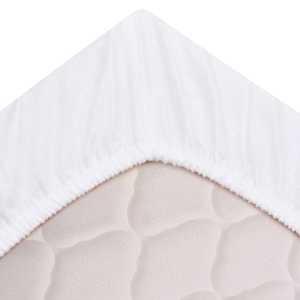 vidaXL Paklodės, 2 vnt., 200x200 cm, medvilnė, baltos spalvos