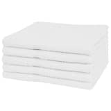 vidaXL saunalinad 5 tk 100% puuvill 360 g/m² 80 x 200 cm, valge