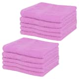 vidaXL Gastendoekjes 100% katoen 360 g/m² 30x30 cm roze 10 st