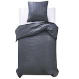 vidaXL Conjunto capa edredão cetim 2 pcs 140x200/60x70 cm antracite