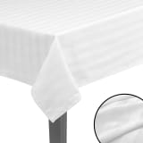 vidaXL lauakate 5 tk 100 x 100 cm, puuvillasatiin, valge