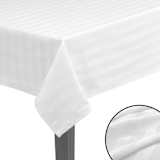 vidaXL lauakate 5 tk 130 x 190 cm, puuvillasatiin, valge