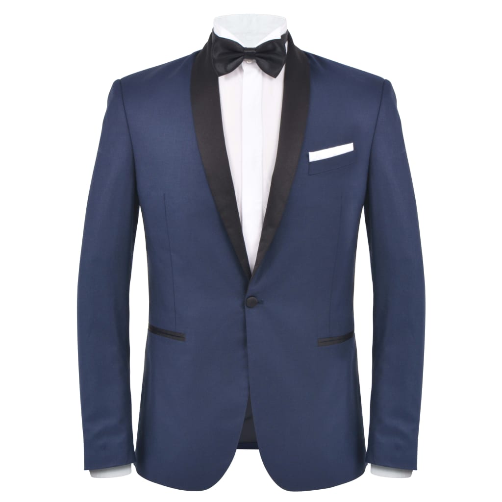 vidaXL 2-tlg. Abendanzug Black Tie Smoking Herren Größe 52 Navy