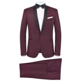 vidaXL meeste 2-osaline smoking 54 burgundiapunane