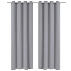 vidaXL pimendavad kardinad 2 tk metall&ouml;&ouml;sidega 135 x 175 cm, hall
