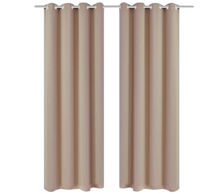 vidaXL Blackout Curtain with Metal Eyelets 270x245 cm Cream