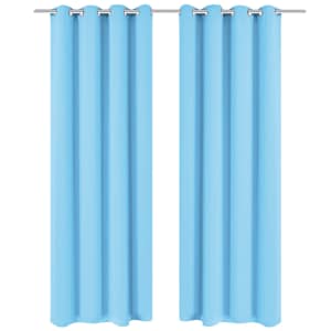 vidaXL pimendavad kardinad 2 tk metall&ouml;&ouml;sidega 135 x 175 cm, t&uuml;rkiis