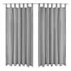 vidaXL aasadega mikrosatiinist kardinad 2 tk 140 x 225 cm hall