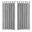  vidaXL 2 db szürke mikroszatén függöny karikákkal 140 x 245 cm termék 2. képe