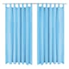 vidaXL aasadega mikrosatiinist kardinad 2 tk 140 x 175 cm, t&uuml;rkiis