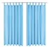 vidaXL aasadega mikrosatiinist kardinad 2 tk 140 x 225 cm, t&uuml;rkiis