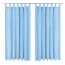  vidaXL 2 db türkizkék mikroszatén függöny karikákkal 140 x 225 cm termék 2. képe