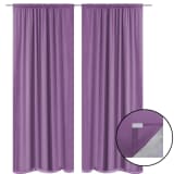 vidaXL Draperii opace 2 buc, strat dublu, 140 x 245 cm, mov