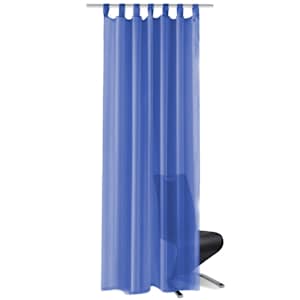 vidaXL Voile Curtains 2 pcs 140x245 cm Royal Blue