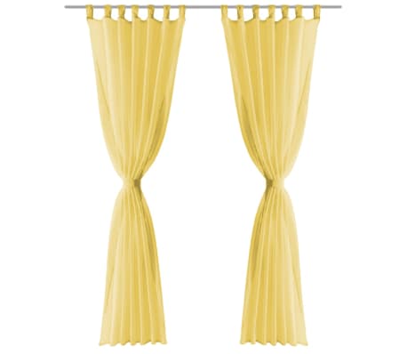 vidaXL Gordijnen voile 140x175 cm geel 2 st online kopen | vidaXL.nl vidaXL Gordijnen voile 140x175 cm geel 2 st online kopen | vidaXL.nl
