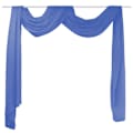 vidaXL Cortinas em voile 140x600 cm azul real