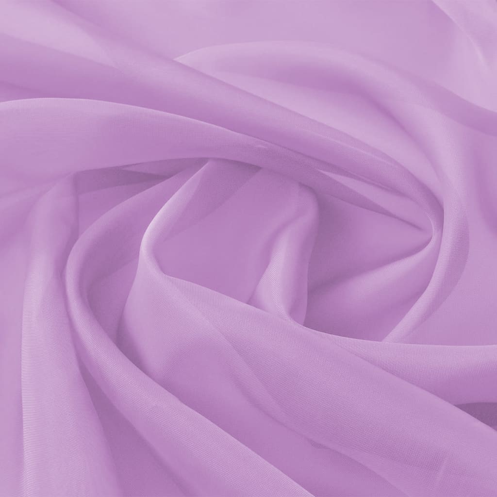 vidaXL Prosojno blago 1,45x20 m lila barve
