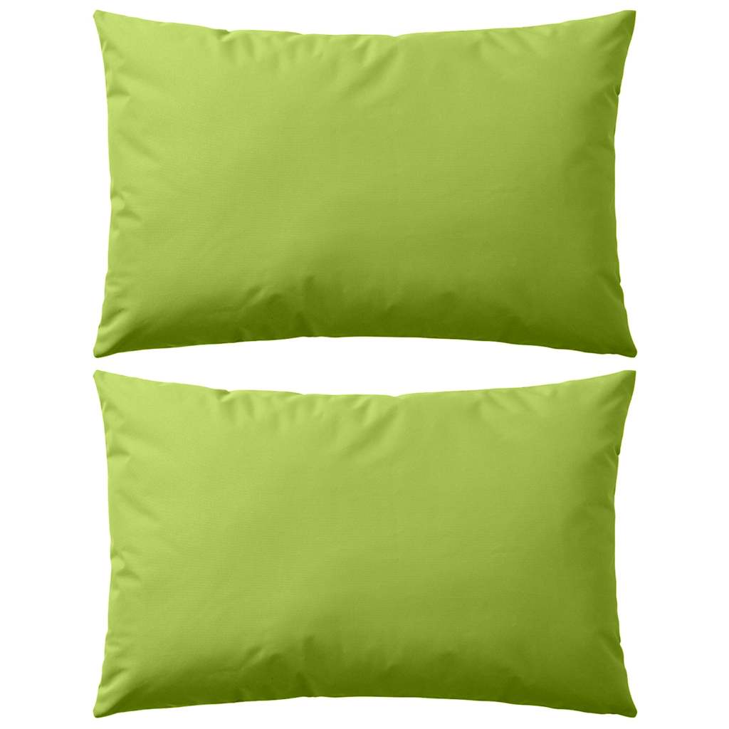 vidaXL Venkovní polštáře 2 ks 60x40 cm jablkově zelená