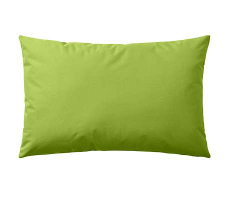 vidaXL Lauko pagalvės, 2 vnt., obuolio žalios spalvos, 60x40 cm