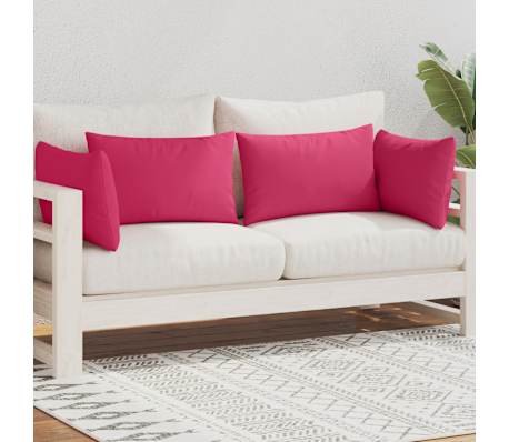 vidaXL Μαξιλάρια Εξωτερικού Χώρου 4 τεμ. Ροζ 60 x 40 εκ.