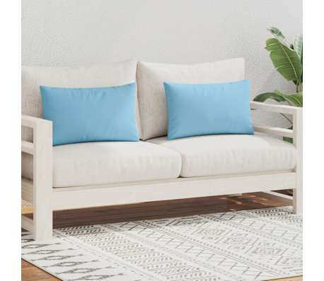 vidaXL udend&oslash;rspuder 2 stk. 60 x 40 cm lysebl&aring;