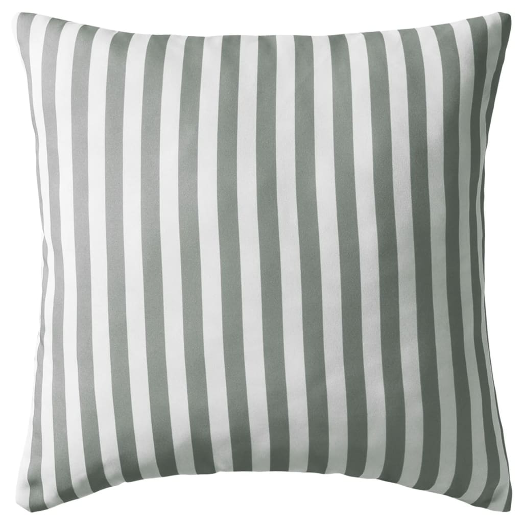vidaXL Perne de exterior, 4 buc, imprimeu dungi, 45x45 cm, gri