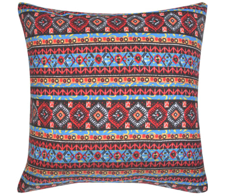 vidaXL Pillow Covers 4 pcs Canvas Aztec Printed Multicolour 40x40 cm