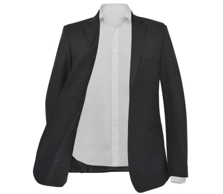 vidaXL Men's Business Blazer Size 48 Black
