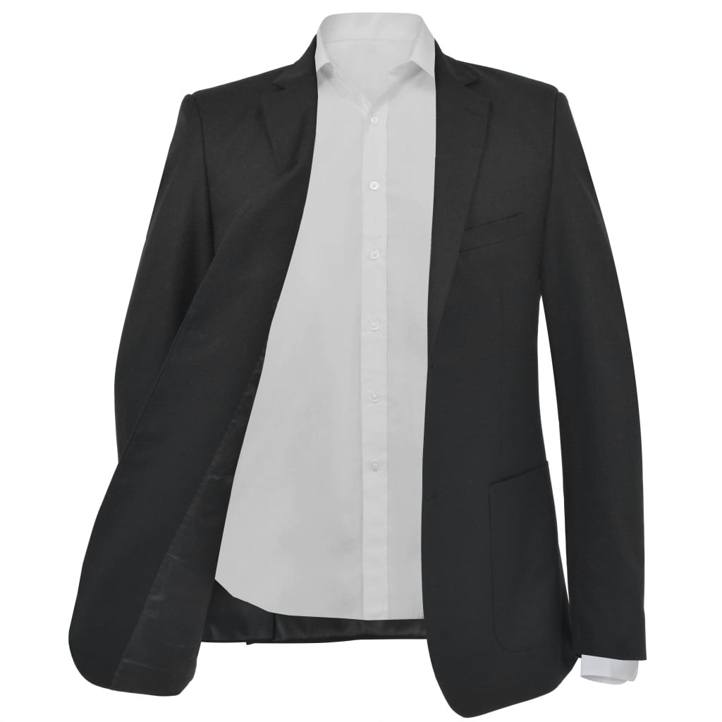 vidaXL Men's Business Blazer Size 52 Black
