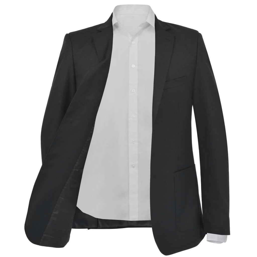 vidaXL Men's Business Blazer Size 54 Black
