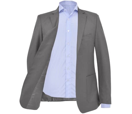 vidaXL Blazer pour hommes Taille 50 Anthracite