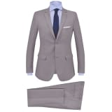 vidaXL Pánský dvoudílný business oblek vel. 48 světle šedý