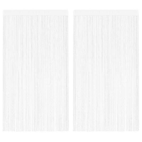 vidaXL n&ouml;&ouml;rkardinad 2 tk, 100 x 250 cm, valge