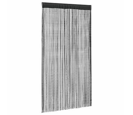 vidaXL Κουρτίνες με Κρόσσια 2 τεμ. Μαύρες 140 x 250 εκ.