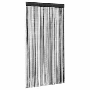 vidaXL Κουρτίνες με Κρόσσια 2 τεμ. Μαύρες 140 x 250 εκ.