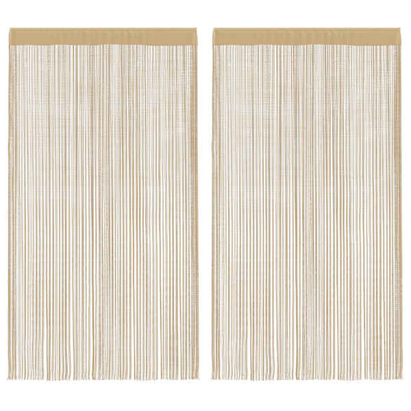 vidaXL n&ouml;&ouml;rkardinad 2 tk, 100 x 250 cm, beež