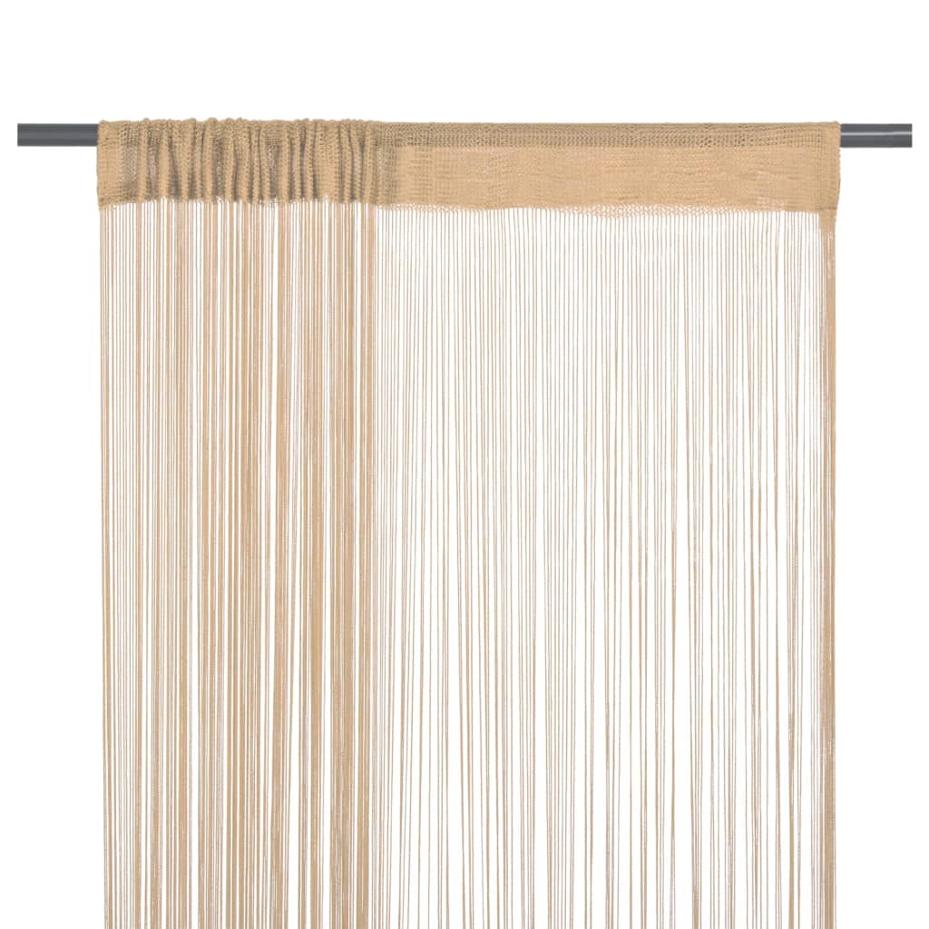 #3 - vidaXL trådgardiner 2 stk. 140 x 250 cm beige