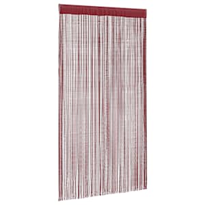 Provázkové záclony, 2 ks, 100x250 cm, vínová - obrázek 3