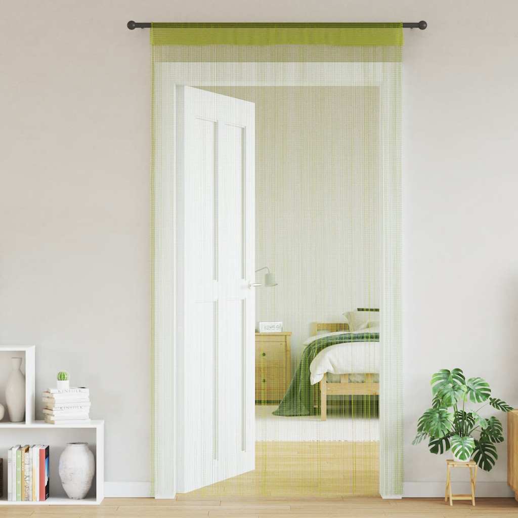vidaXL Draadgordijnen 140x250 cm groen 2 st afbeelding