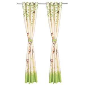 vidaXL Lystette gardiner til barnerom 2 stk 140x240 cm