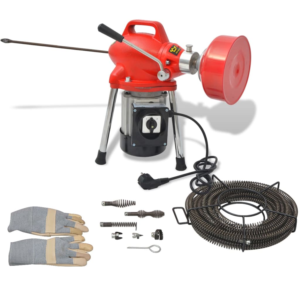 vidaXL Stroj na čištění odpadů 250 W 12,5 m x 16 mm 4,5 m x 9,5 mm