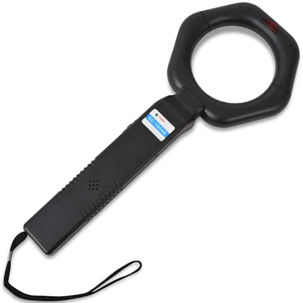 vidaXL k&auml;eshoitav metallidetektor, must