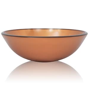 vidaXLi valamu karastatud klaasist, 42 cm, pruun