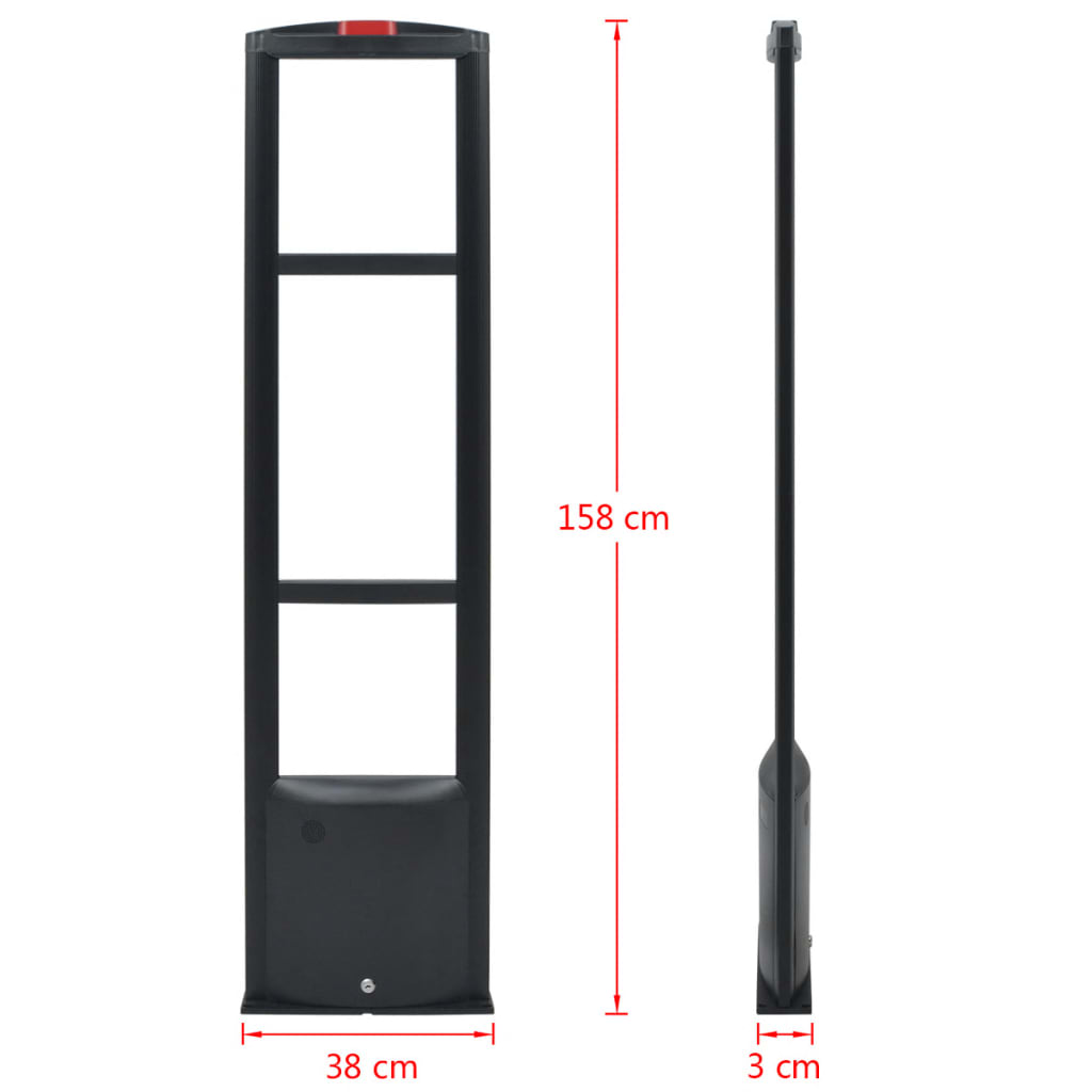 Fekete RF antenna rendszer adó-vevővel 8,2 MHz 